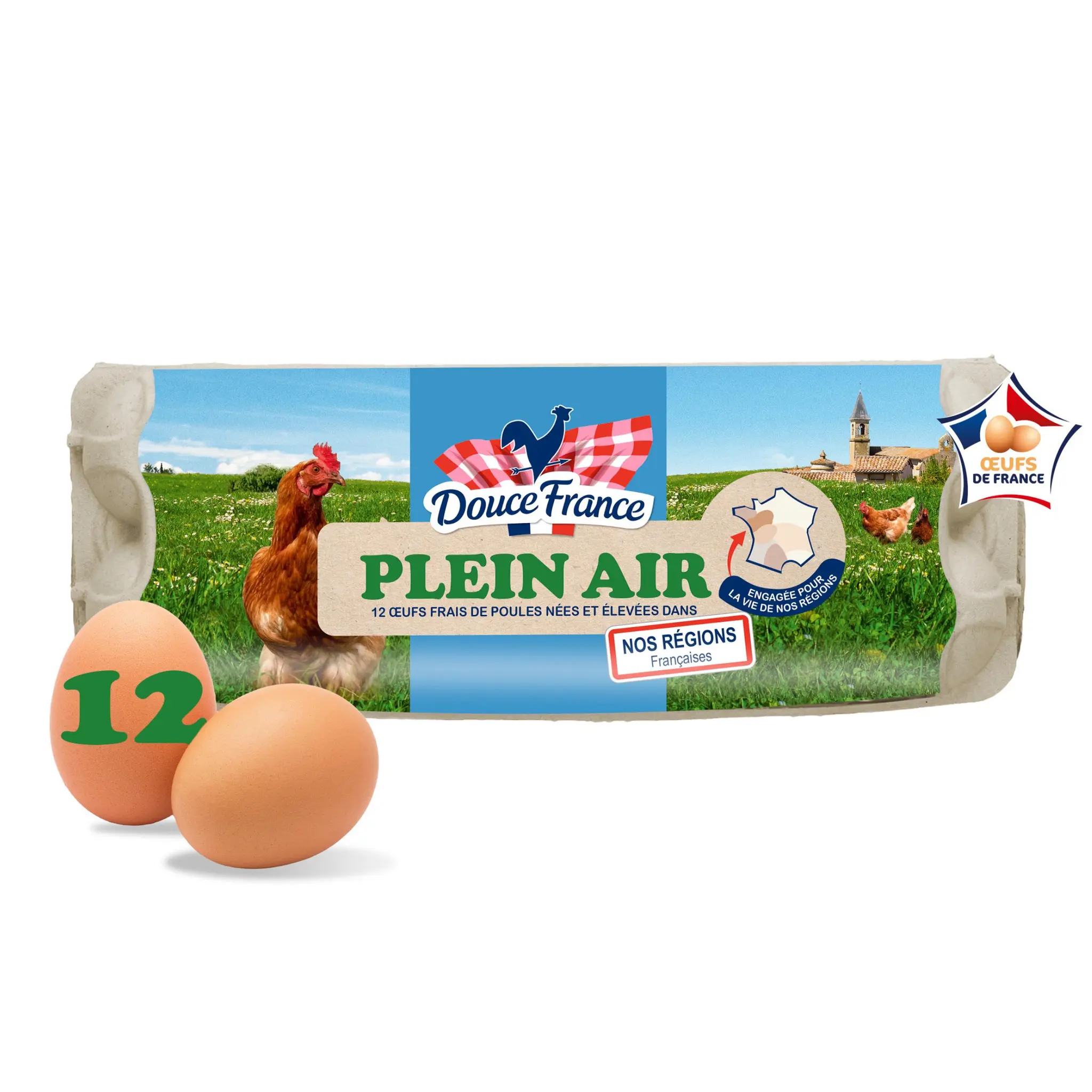 DOUCE FRANCE Oeufs de poules élevées en plein air