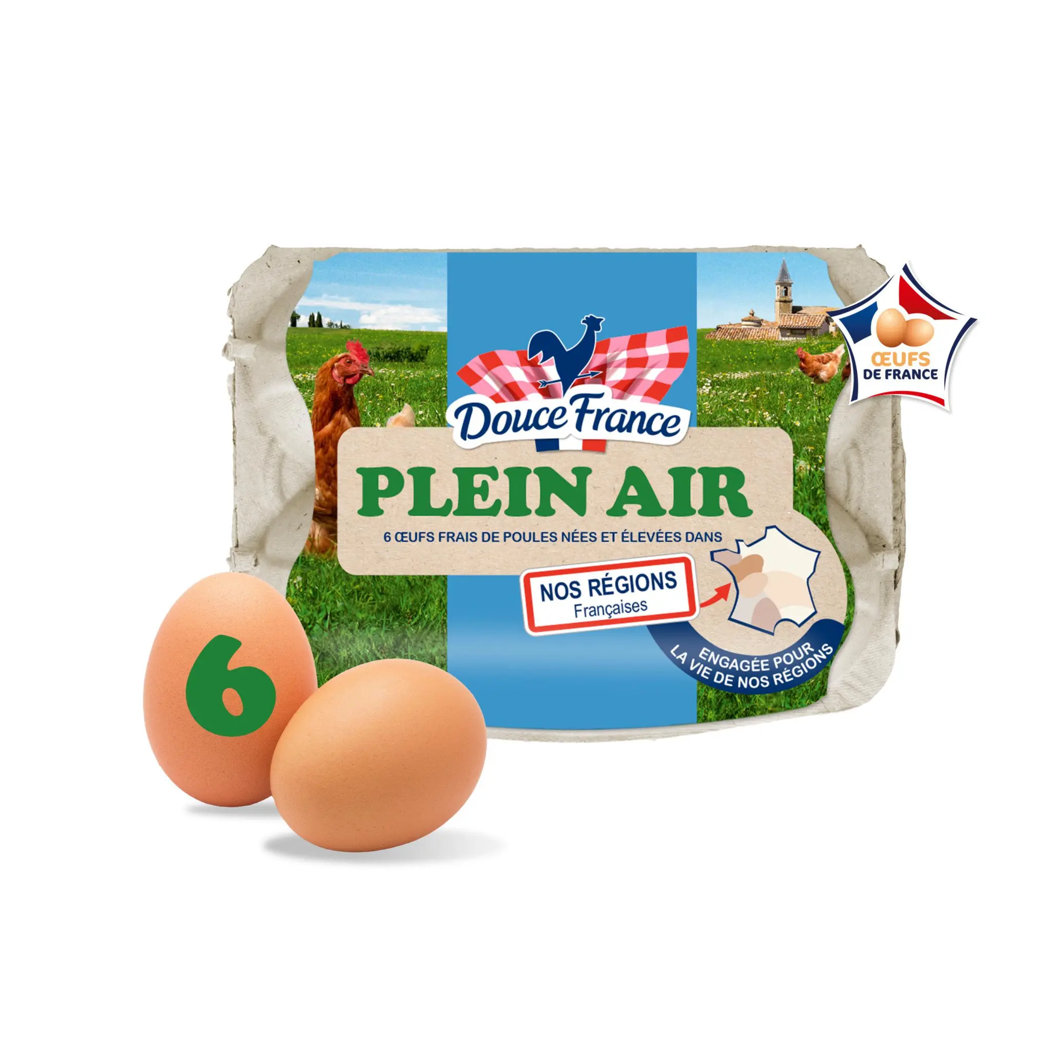 DOUCE FRANCE Oeufs de poules élevées en plein air