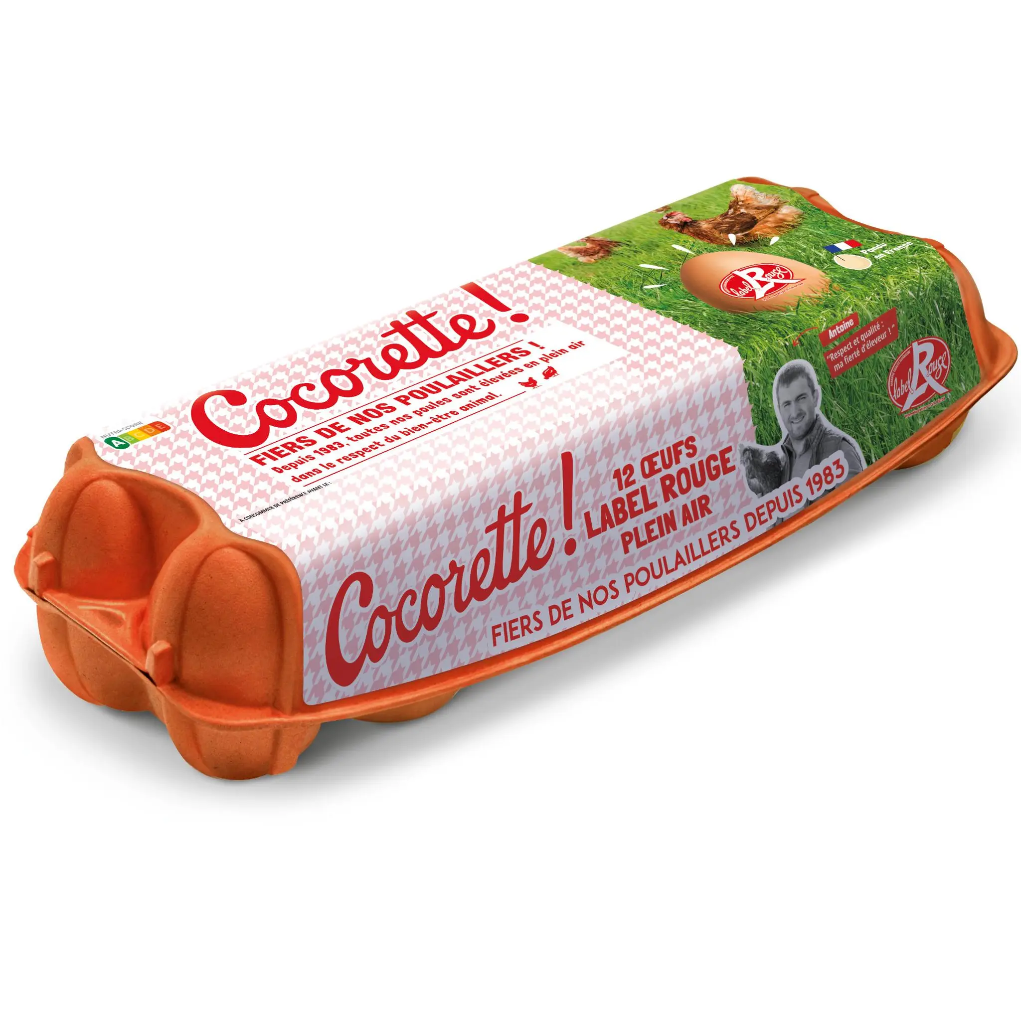 COCORETTE Oeufs de poules élevées en plein air Label Rouge