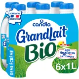 CANDIA Grandlait Lait demi-écrémé UHT bio