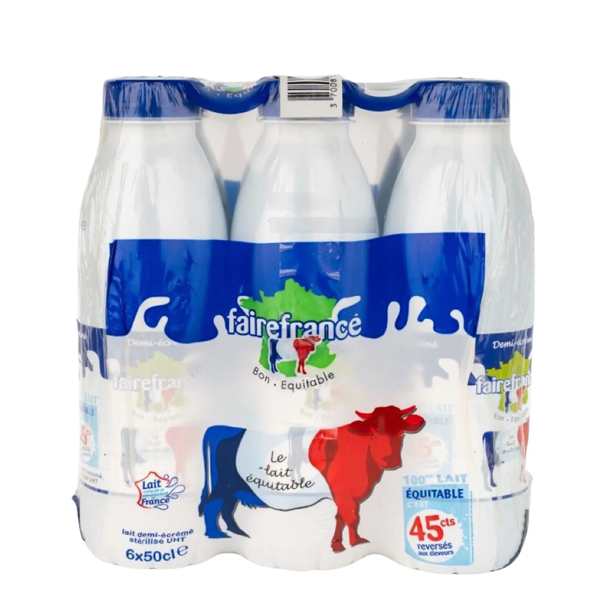 FAIRE FRANCE Lait demi-écrémé stérilisé UHT