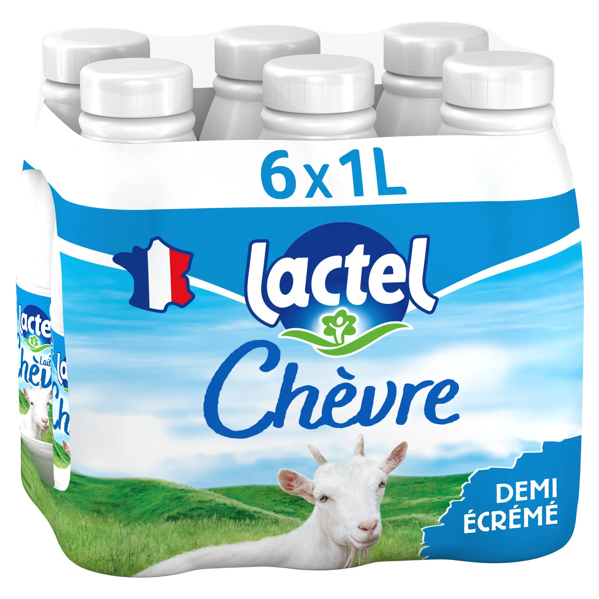 LACTEL Lait de chèvre demi-écrémé UHT