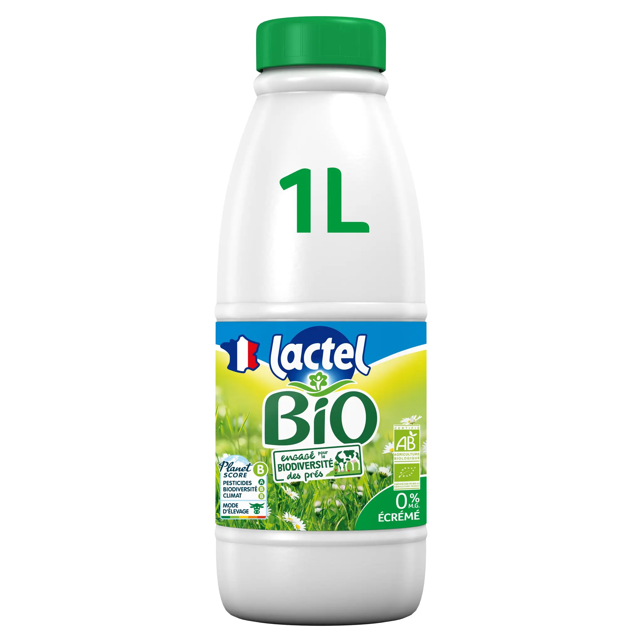 LACTEL Lait écrémé bio UHT