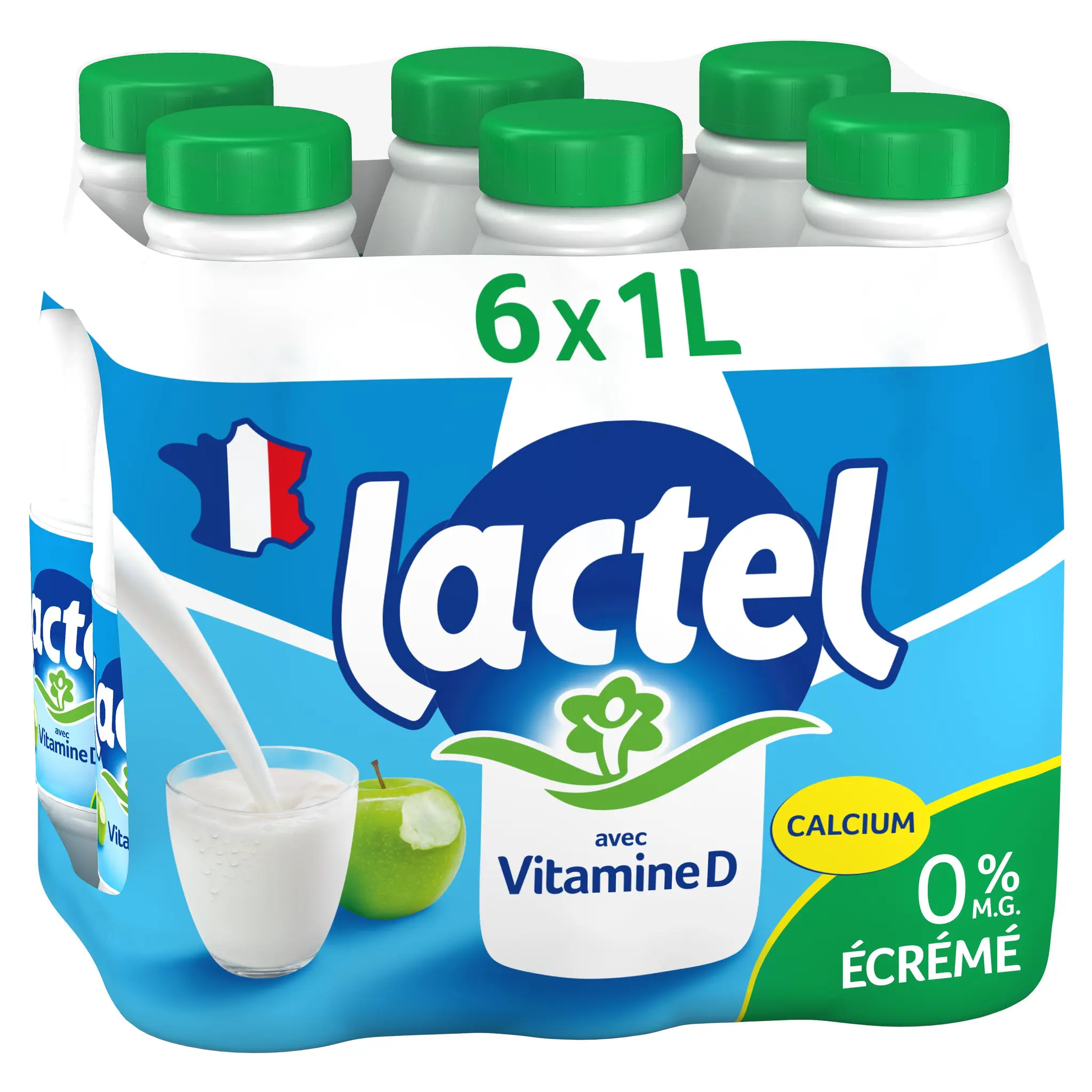 LACTEL Lait écrémé vitamine D 0%MG