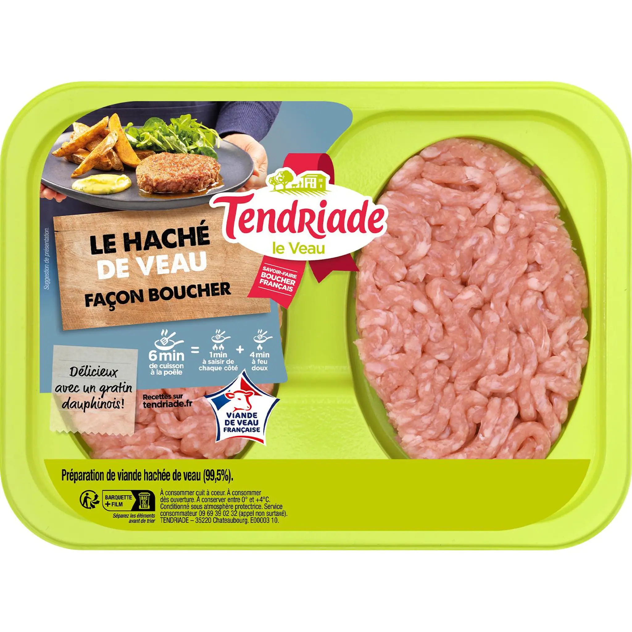 TENDRIADE Haché tendre de veau