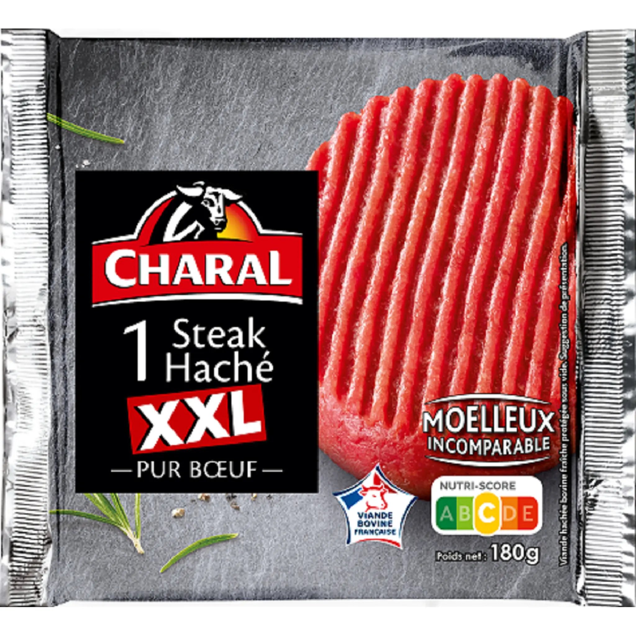 CHARAL Steak Haché XXL Pur Bœuf