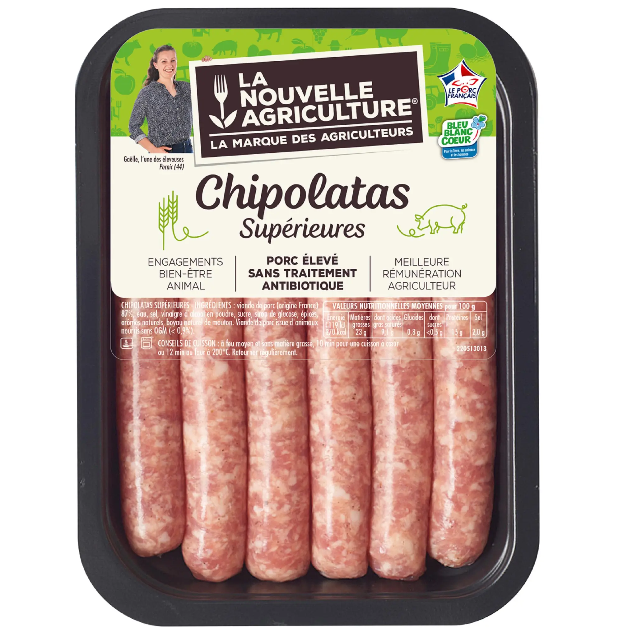 LA NOUVELLE AGRICULTURE Chipolatas supérieures