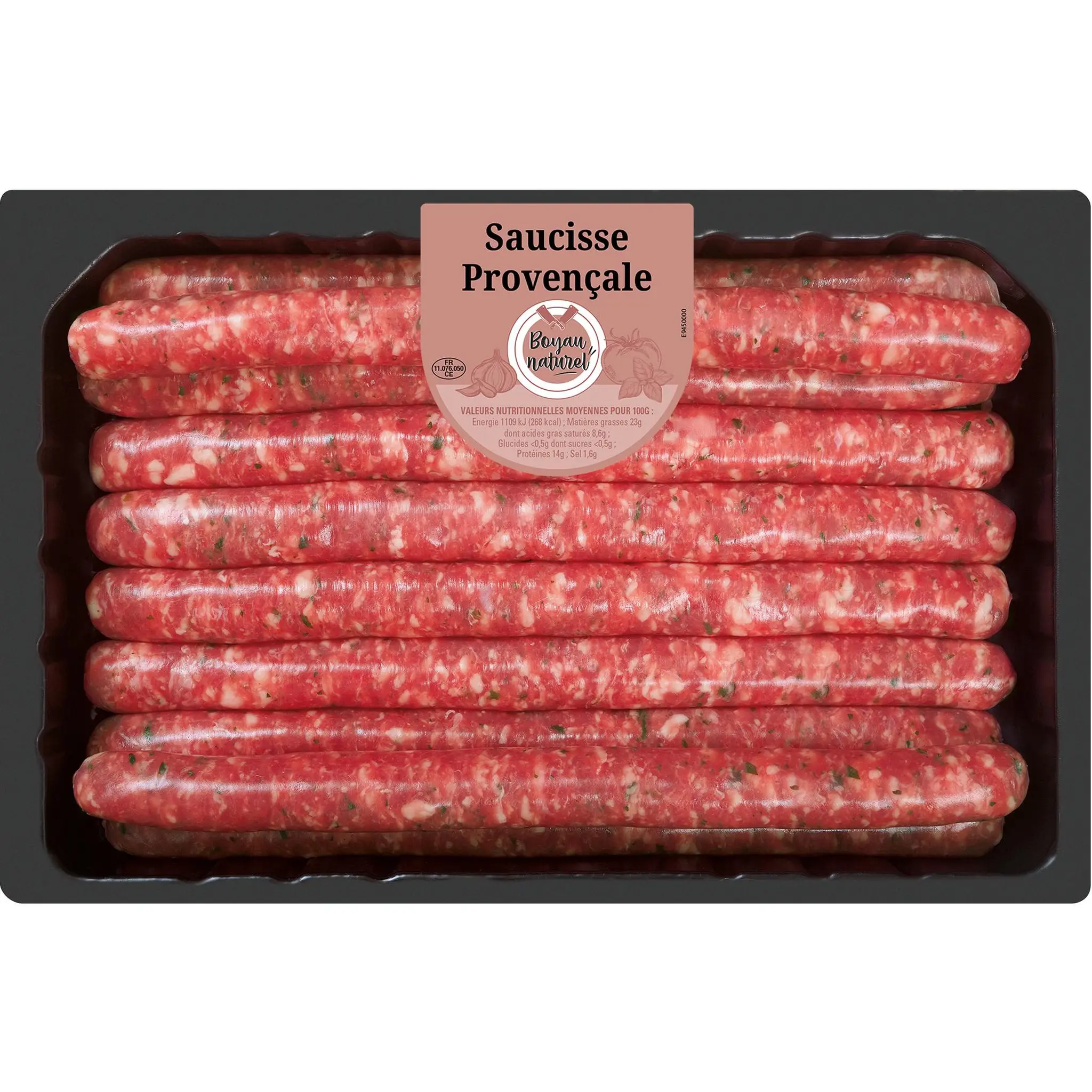 LES BRASERADES Saucisse Provençale, boyau naturel