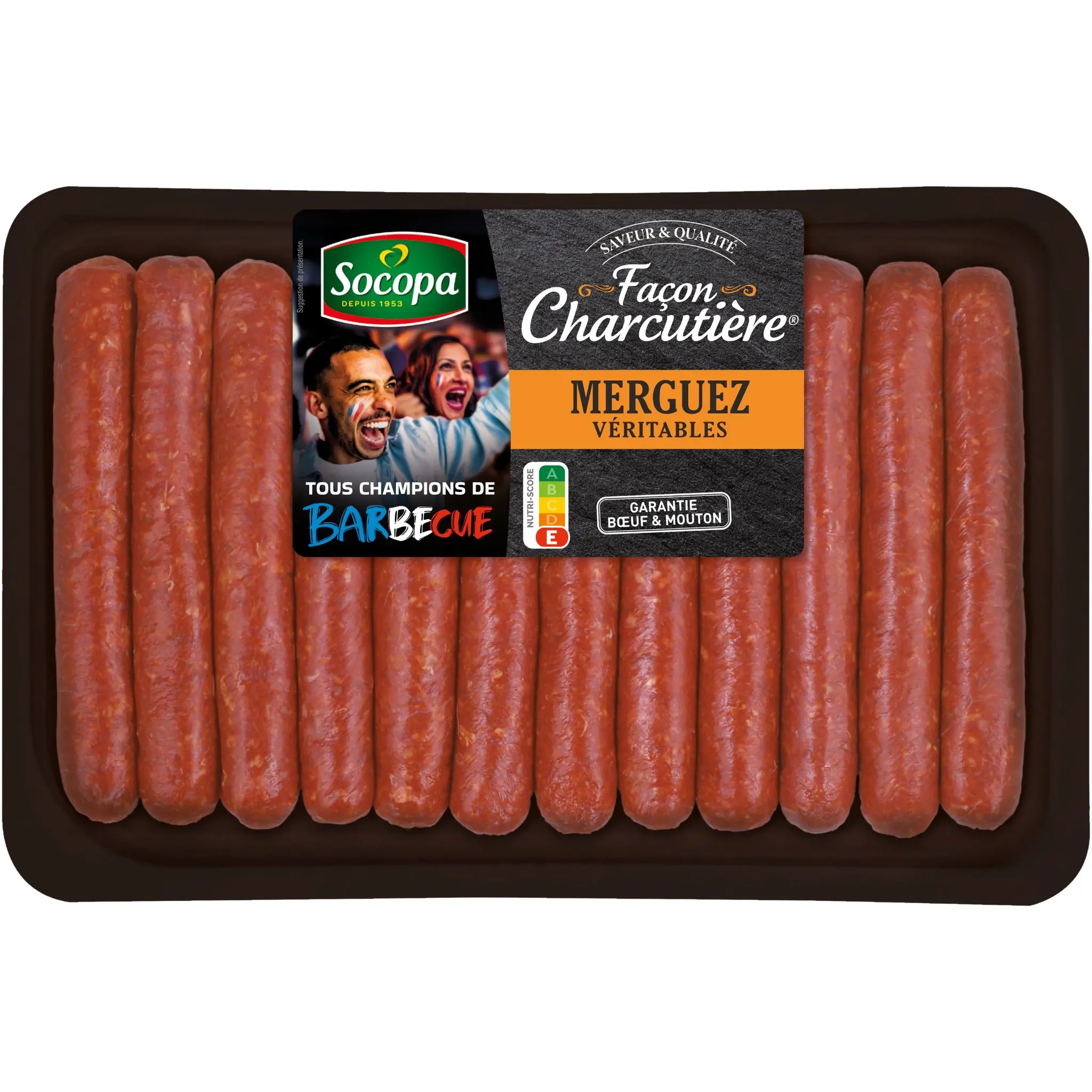 SOCOPA Merguez façon charcutière bœuf et mouton