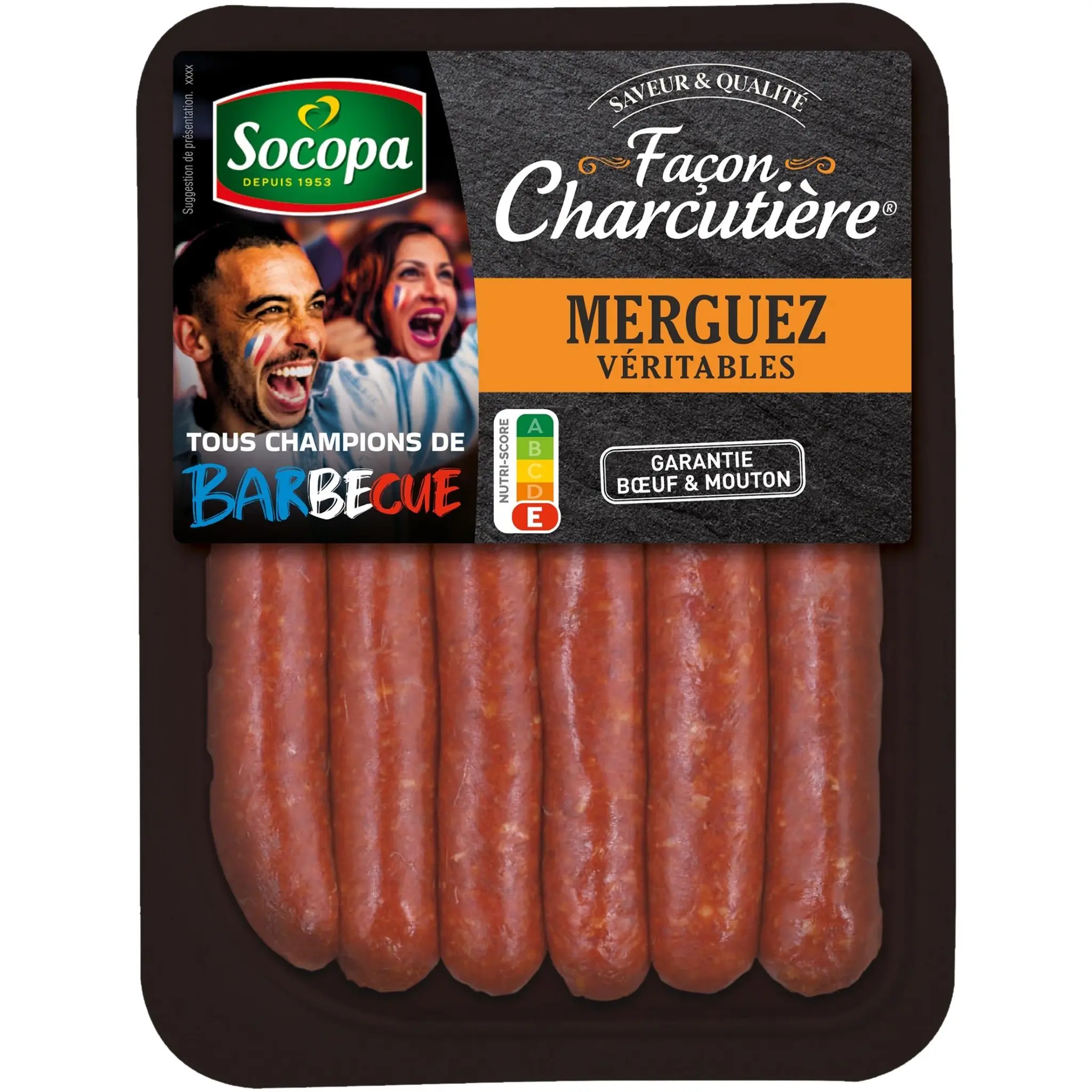 SOCOPA Merguez véritables façon charcutière