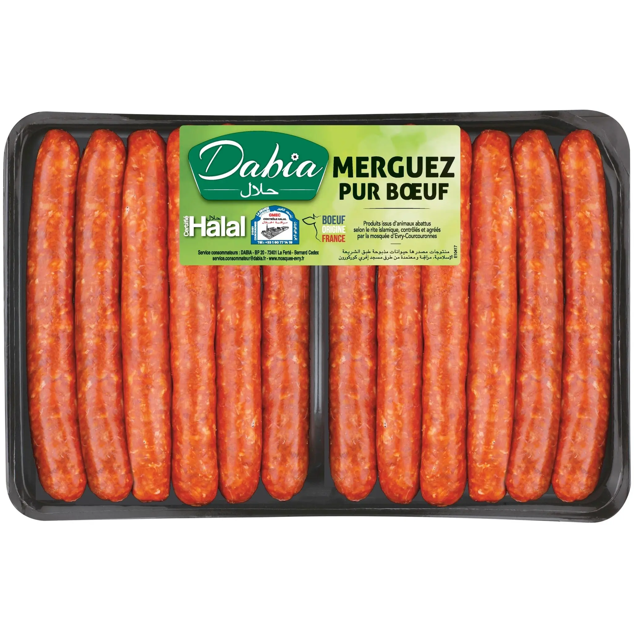 DABIA Merguez pur boeuf Halal