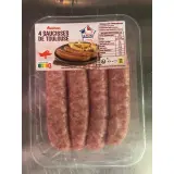 AUCHAN Saucisses de Toulouse