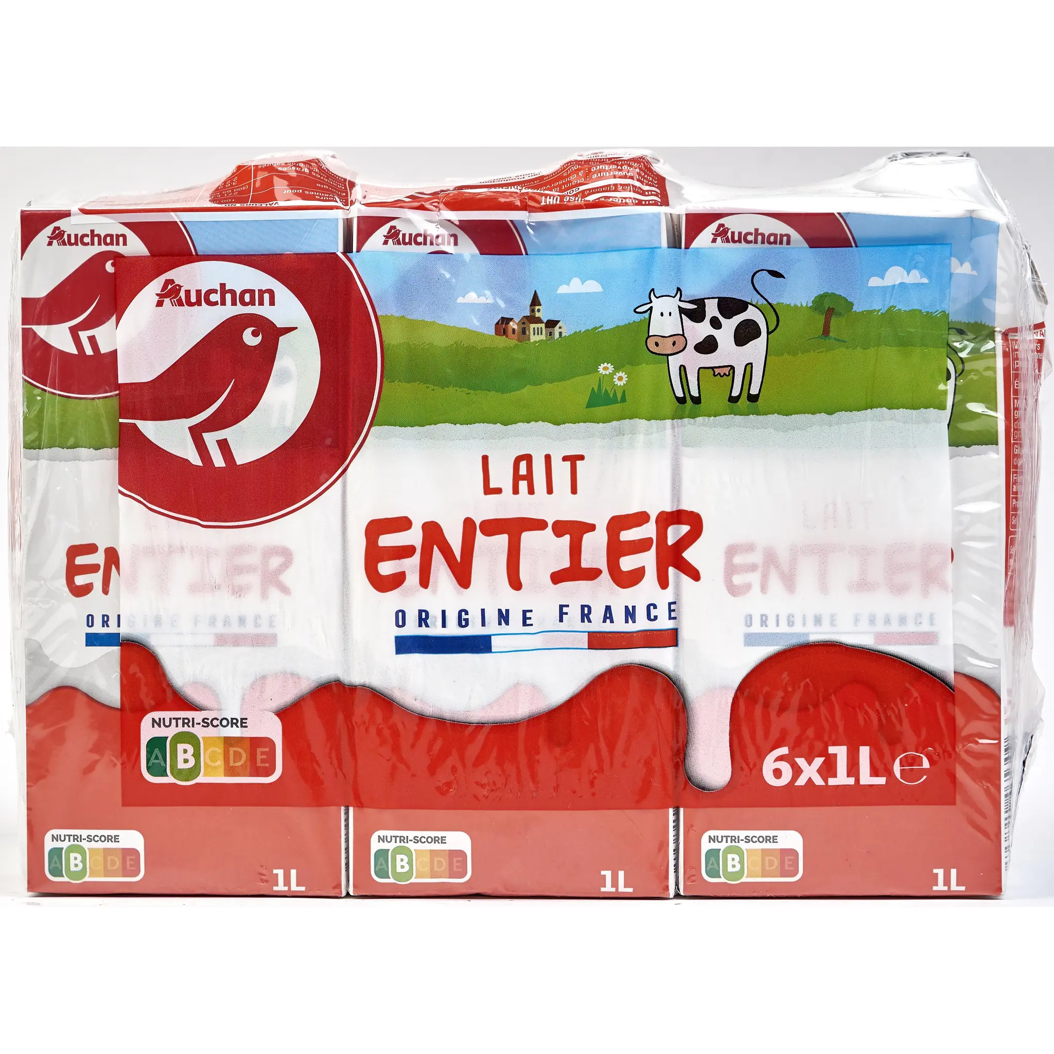 AUCHAN Lait entier UHT