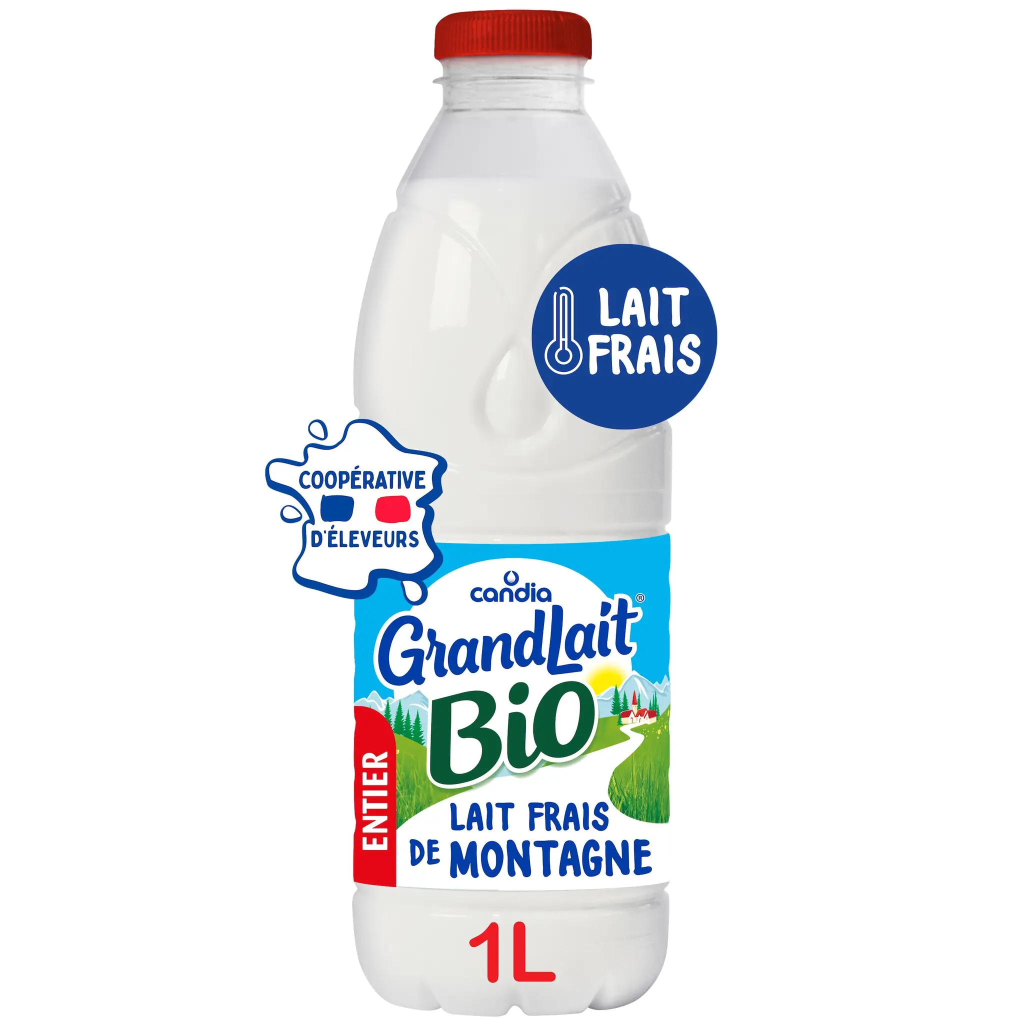 CANDIA Grandlait Lait frais de montagne entier bio