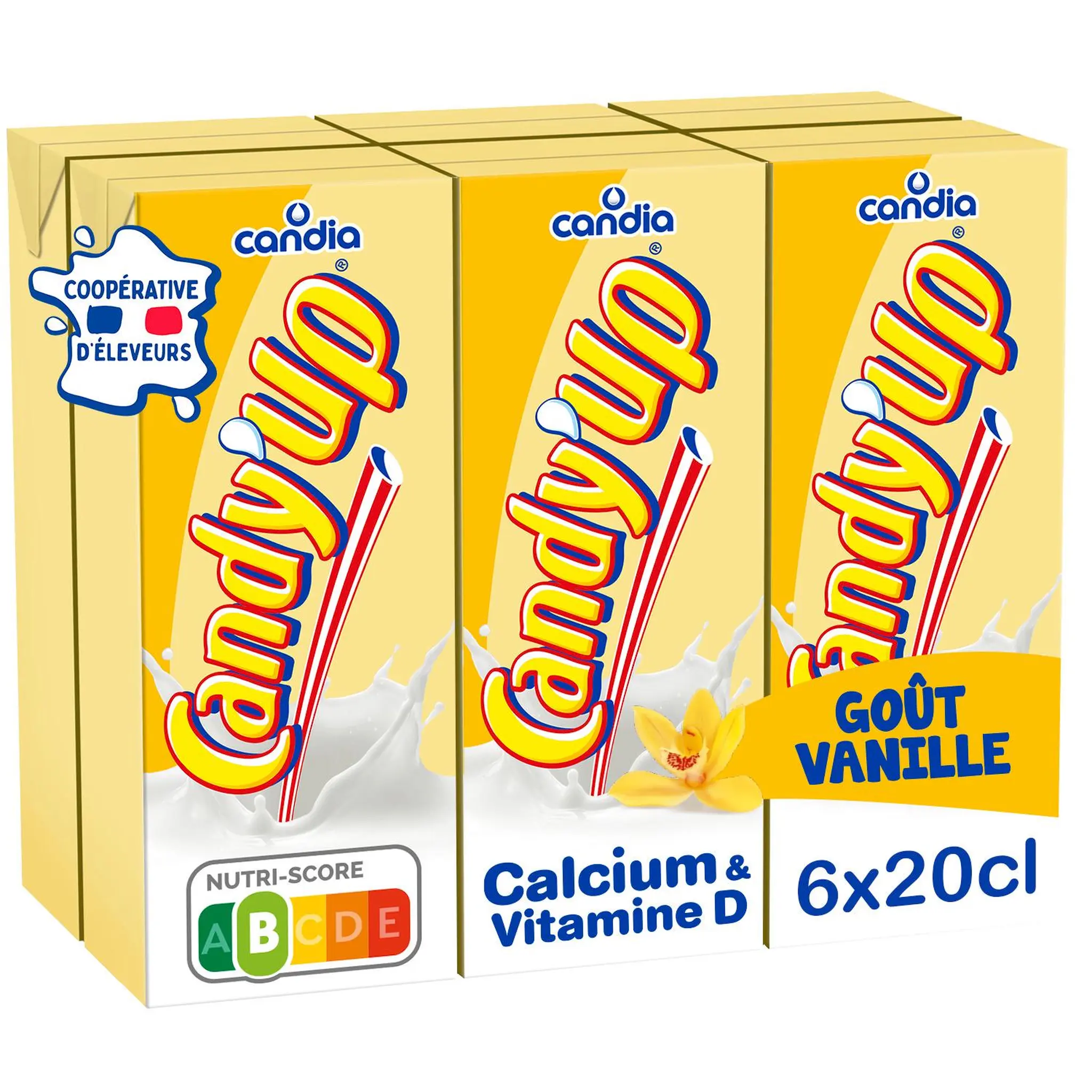 CANDY'UP Boisson lactée à la vanille