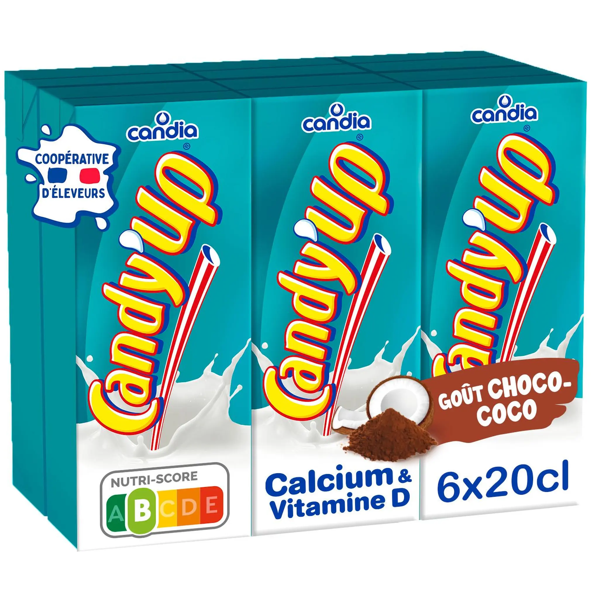 CANDY'UP Boisson lactée au chocolat et coco Michou