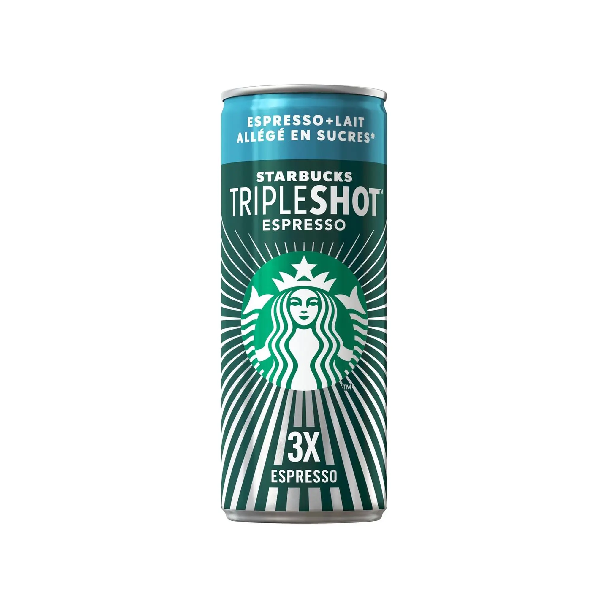 STARBUCKS Tripleshot espresso boisson lactée au café Arabica allégé en sucres