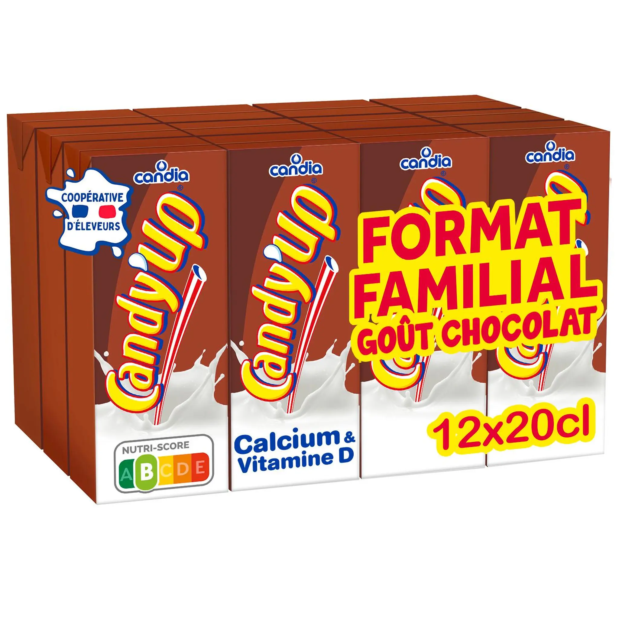 CANDY'UP Boisson lactée au chocolat