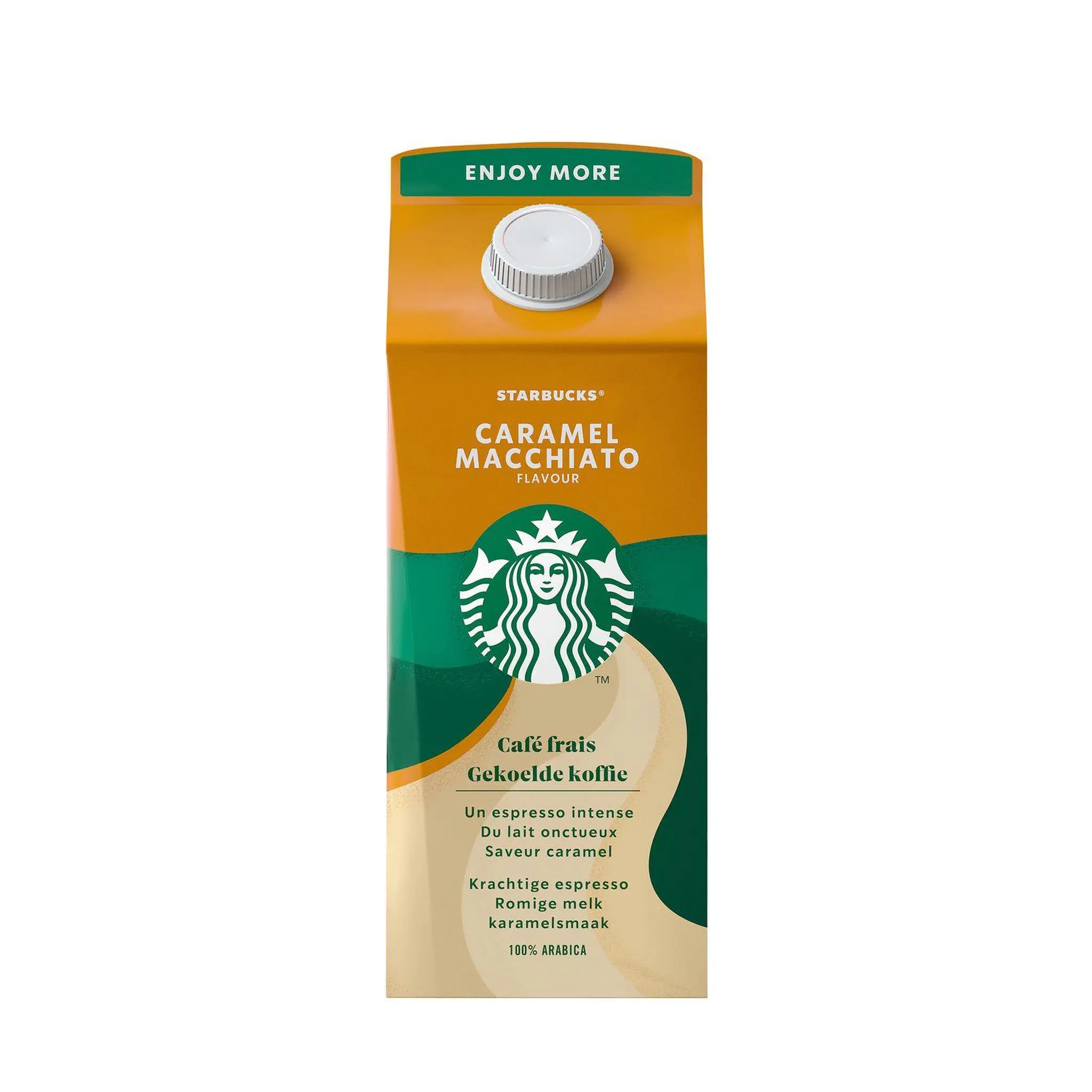 STARBUCKS Café frais avec lait onctueux saveur caramel macchiato