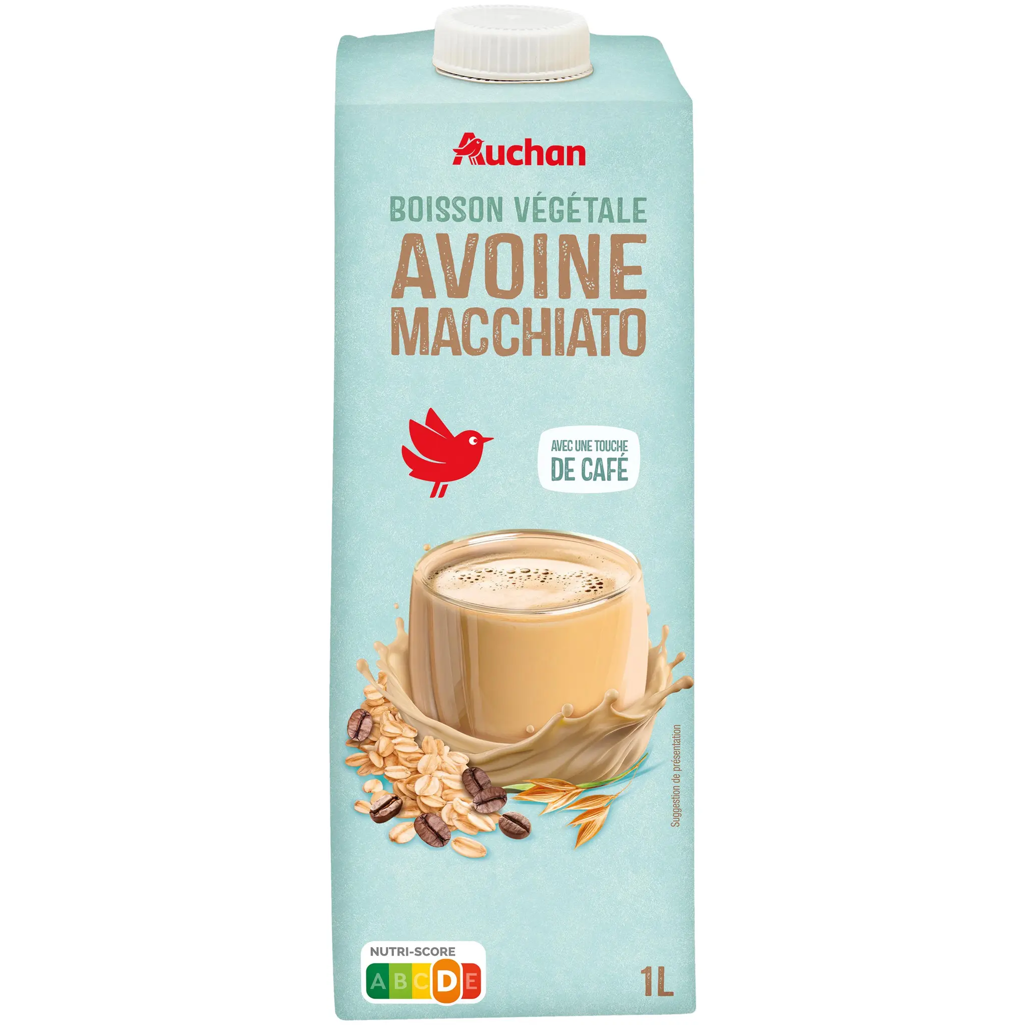 AUCHAN Boisson végétale à l'avoine macchiato