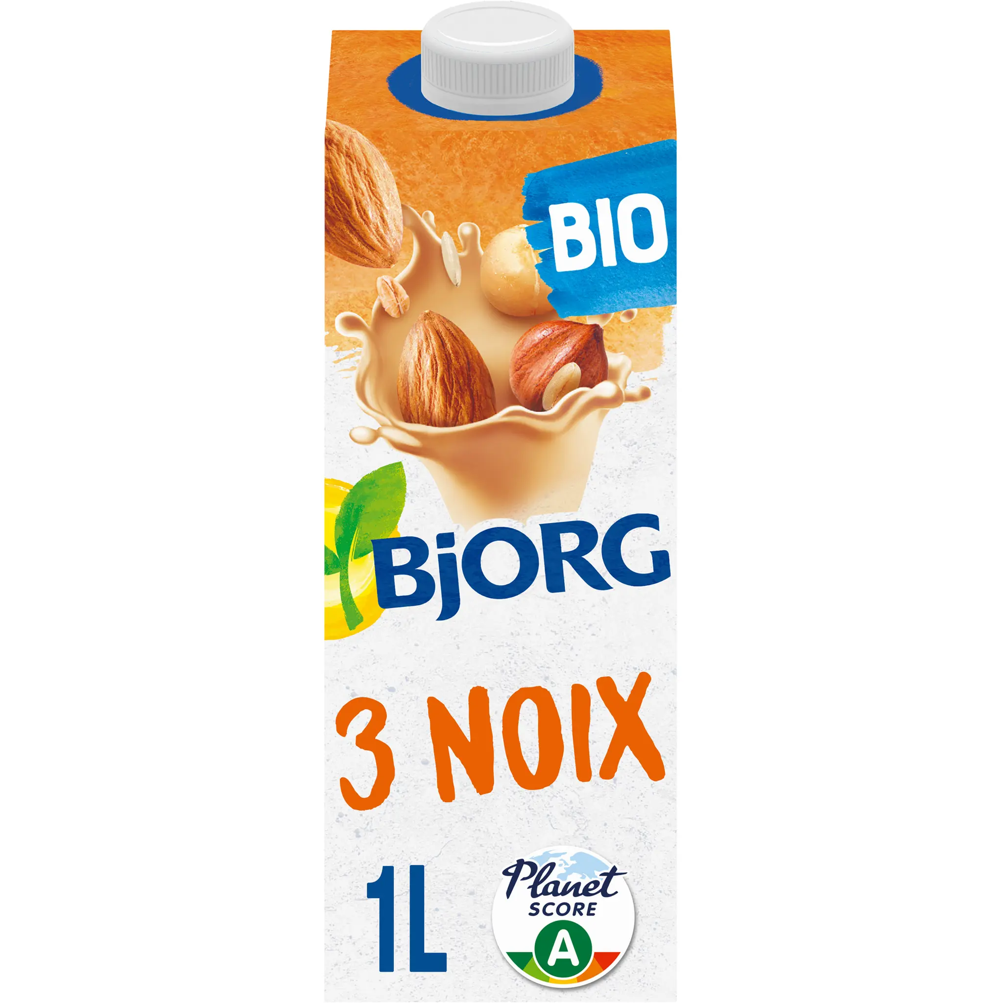 BJORG Boisson végétale 3 noix bio sans sucres ajoutés