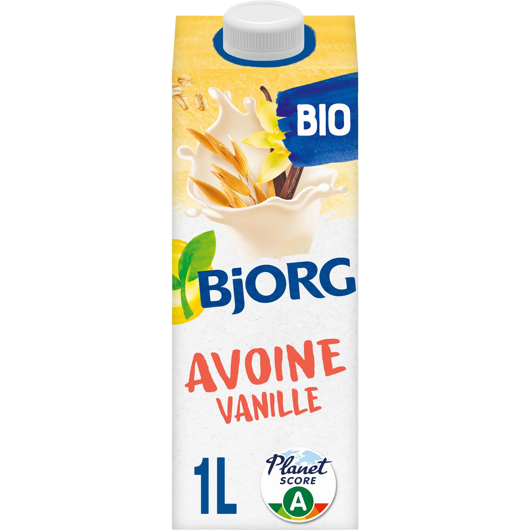 BJORG Boisson végétale bio à l'avoine saveur vanille sans sucres ajoutés