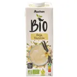 AUCHAN BIO Boisson au soja saveur vanille
