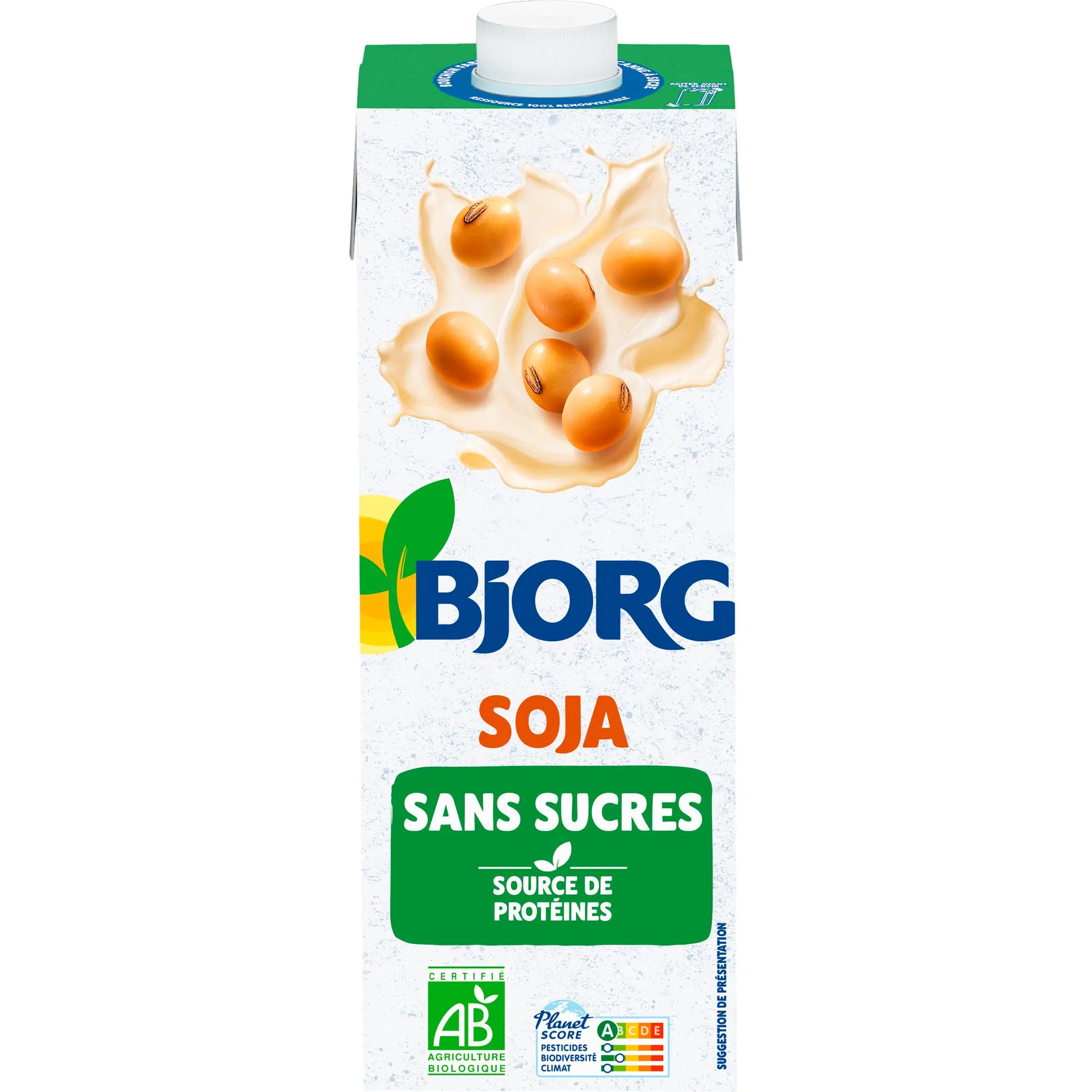 BJORG Boisson végétale soja sans sucres bio