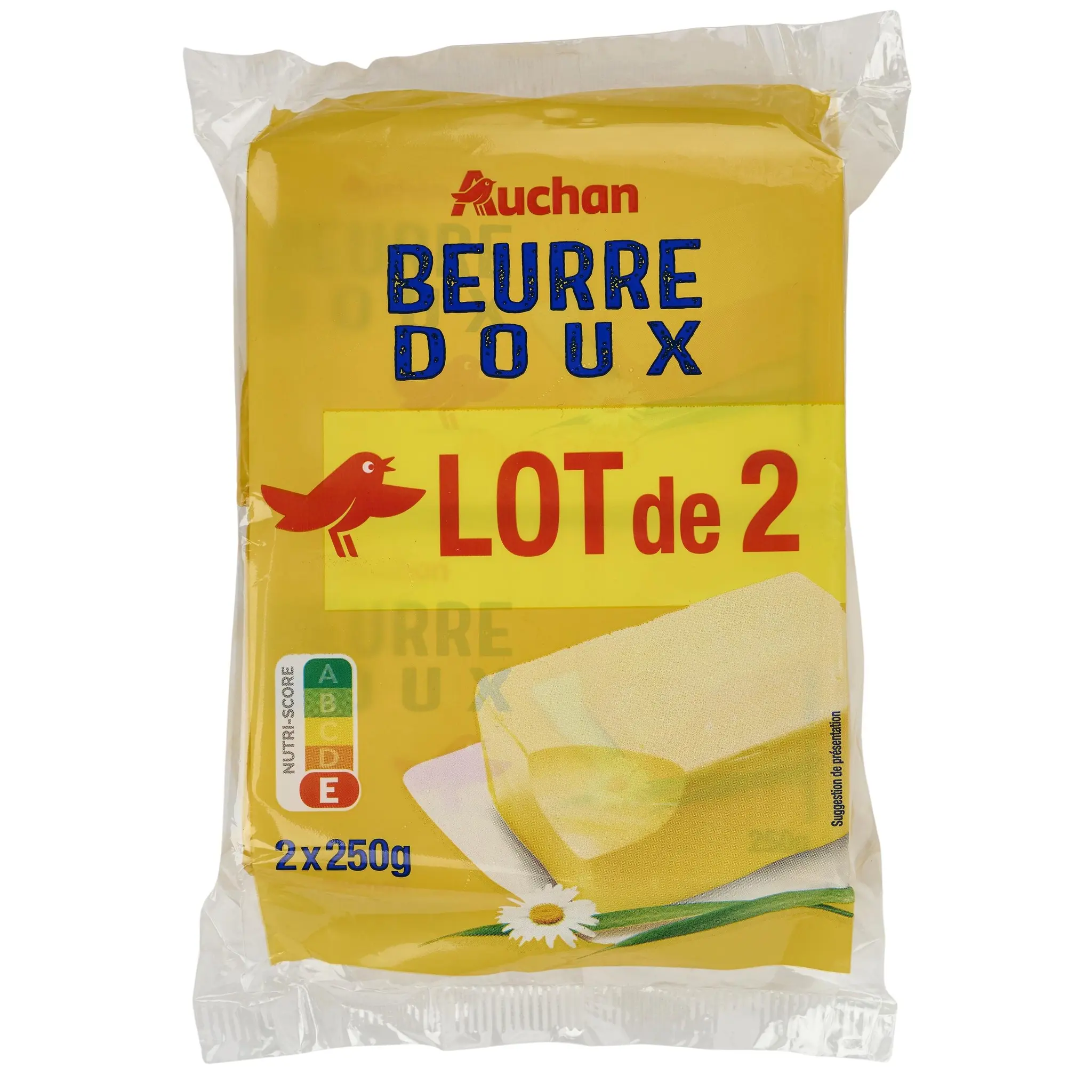 AUCHAN Beurre doux 82.5%MG