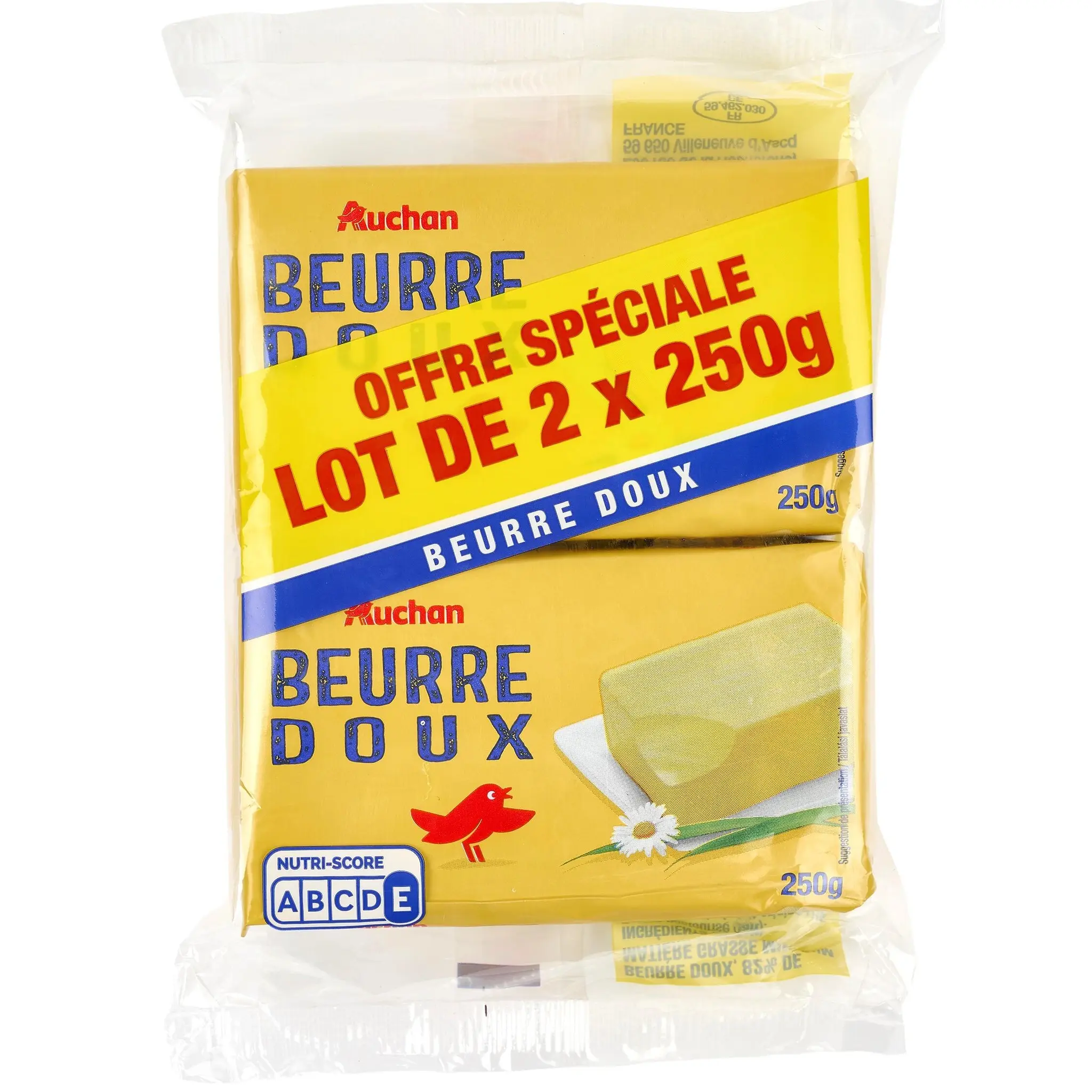 AUCHAN Beurre doux 82.5%MG