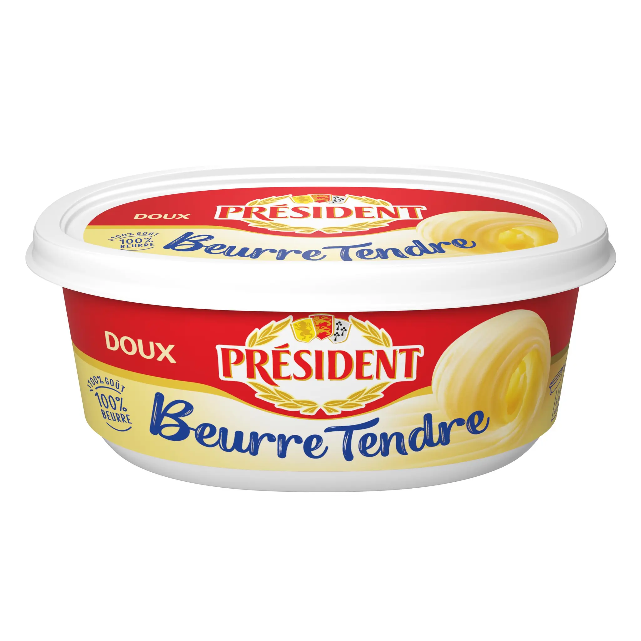 PRESIDENT Beurre tendre doux 82%MG