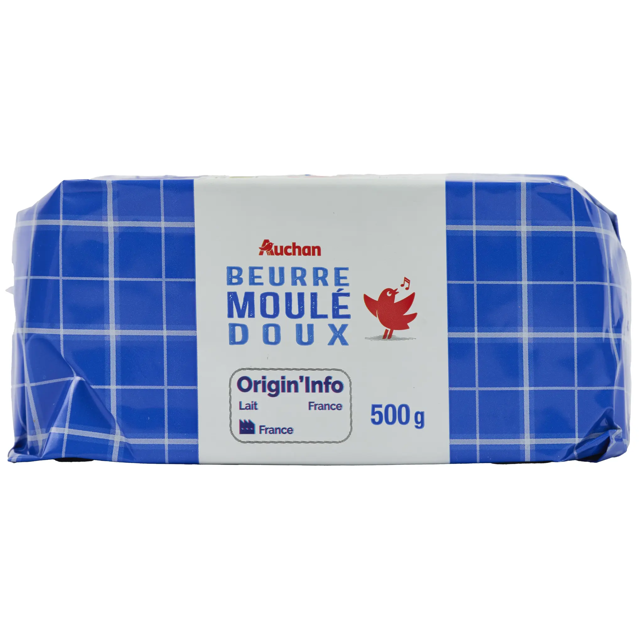 AUCHAN Beurre moulé doux 83%MG