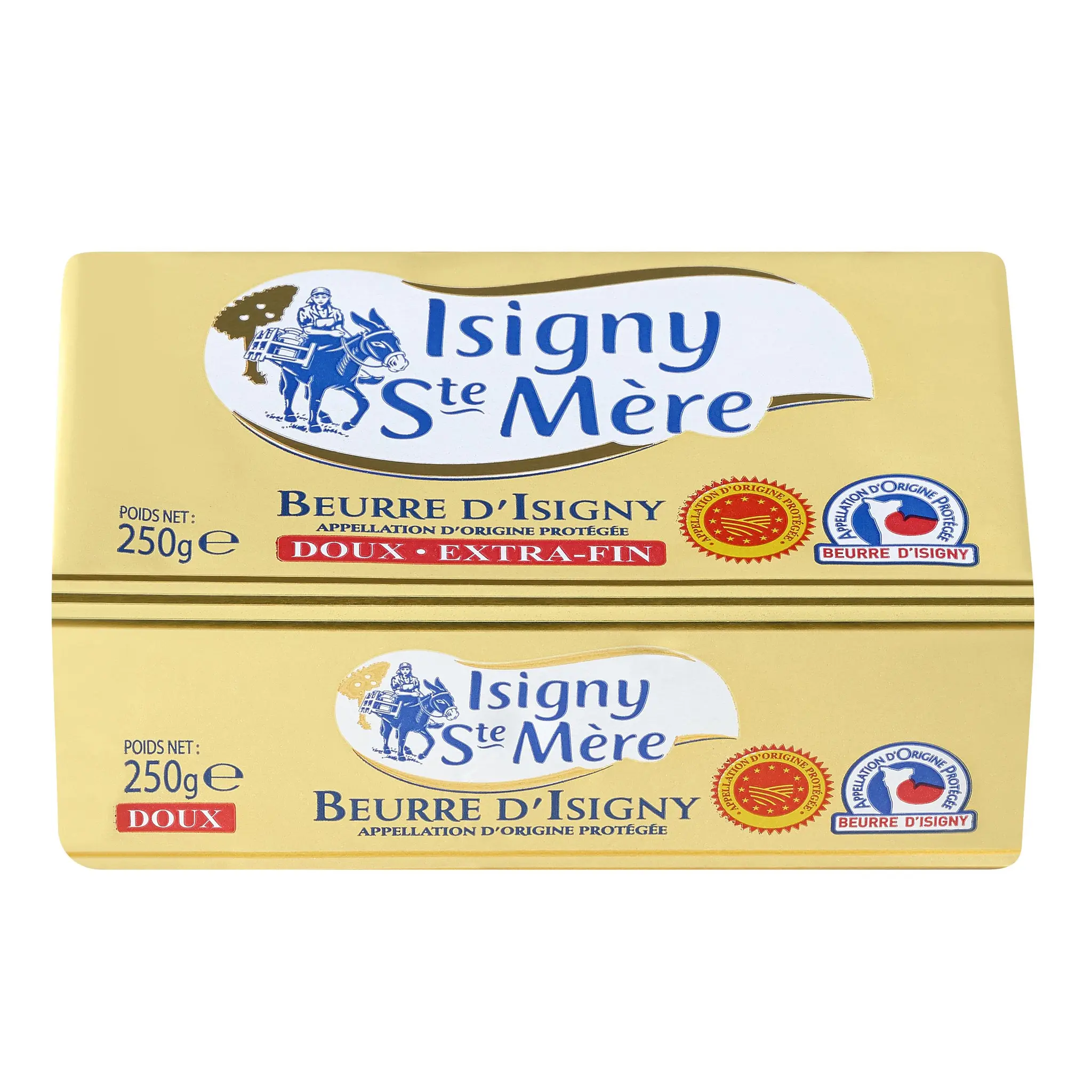 ISIGNY STE MERE Beurre doux extra-fin AOP 82%MG