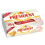 PRESIDENT Beurre doux allégé 60%MG