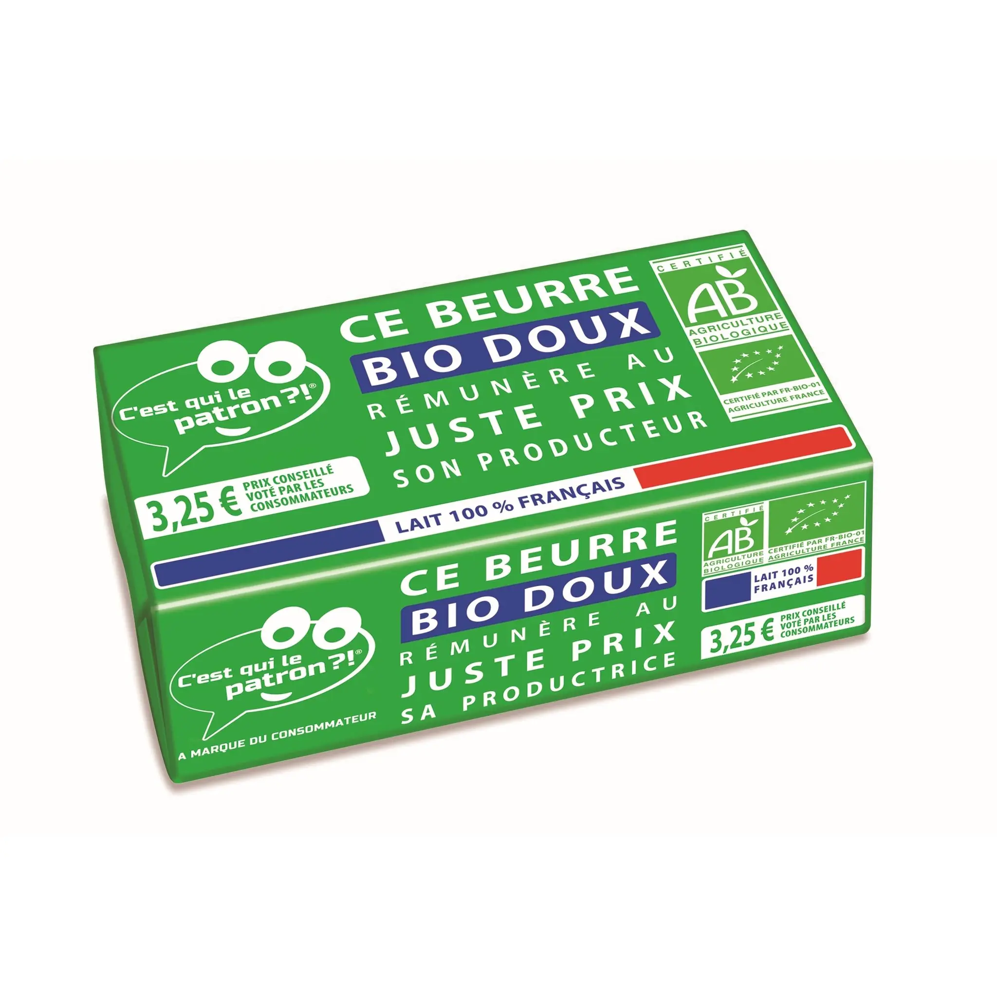 C'EST QUI LE PATRON ?! Beurre doux 82%MG bio