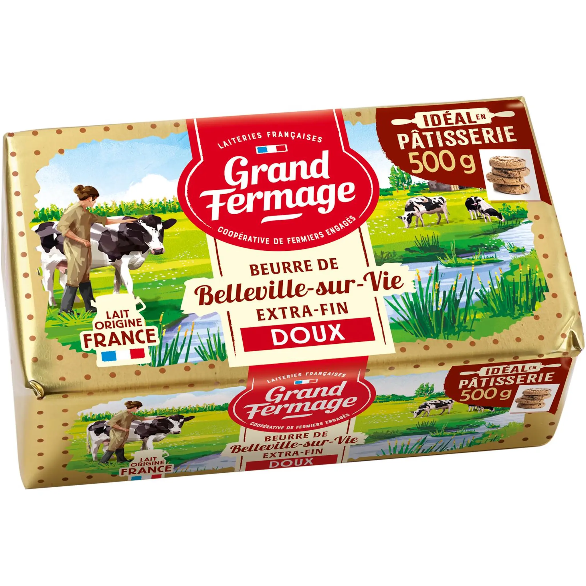 GRAND FERMAGE Beurre de Belleville-sur-vie extra fin doux 82%MG