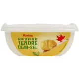 AUCHAN Beurre tendre demi sel 80%MG