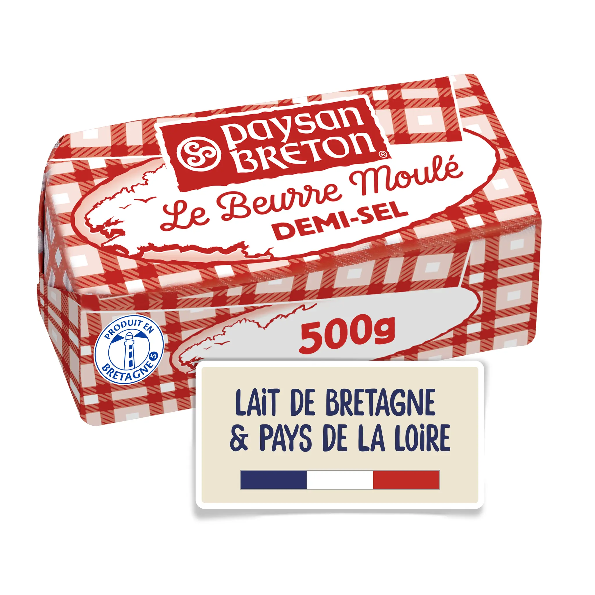 PAYSAN BRETON Beurre moulé demi-sel 80%MG