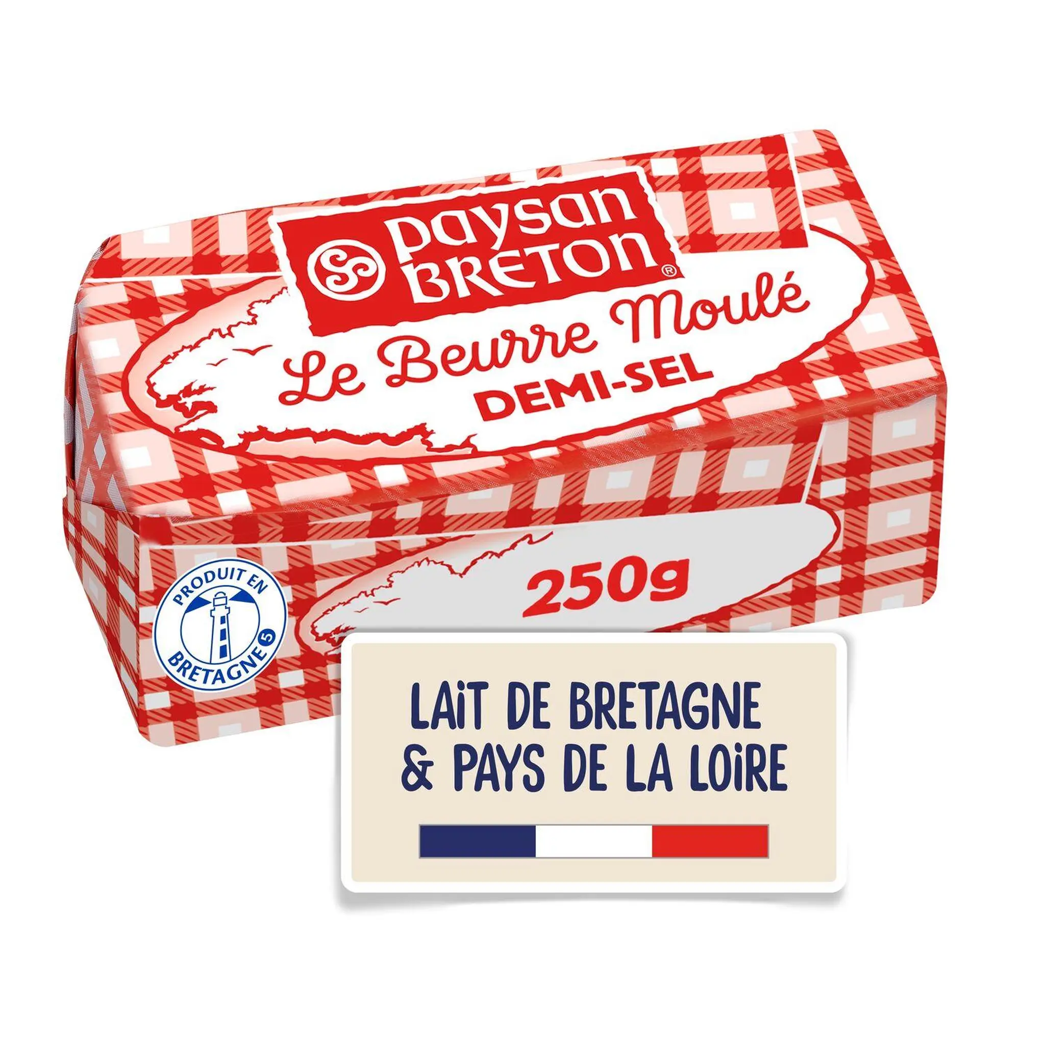 PAYSAN BRETON Beurre moulé demi-sel 80%MG