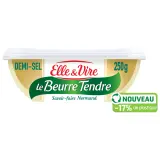 ELLE & VIRE Beurre tendre demi-sel 82%MG