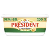 PRESIDENT Beurre gastronomique demi-sel 80%MG