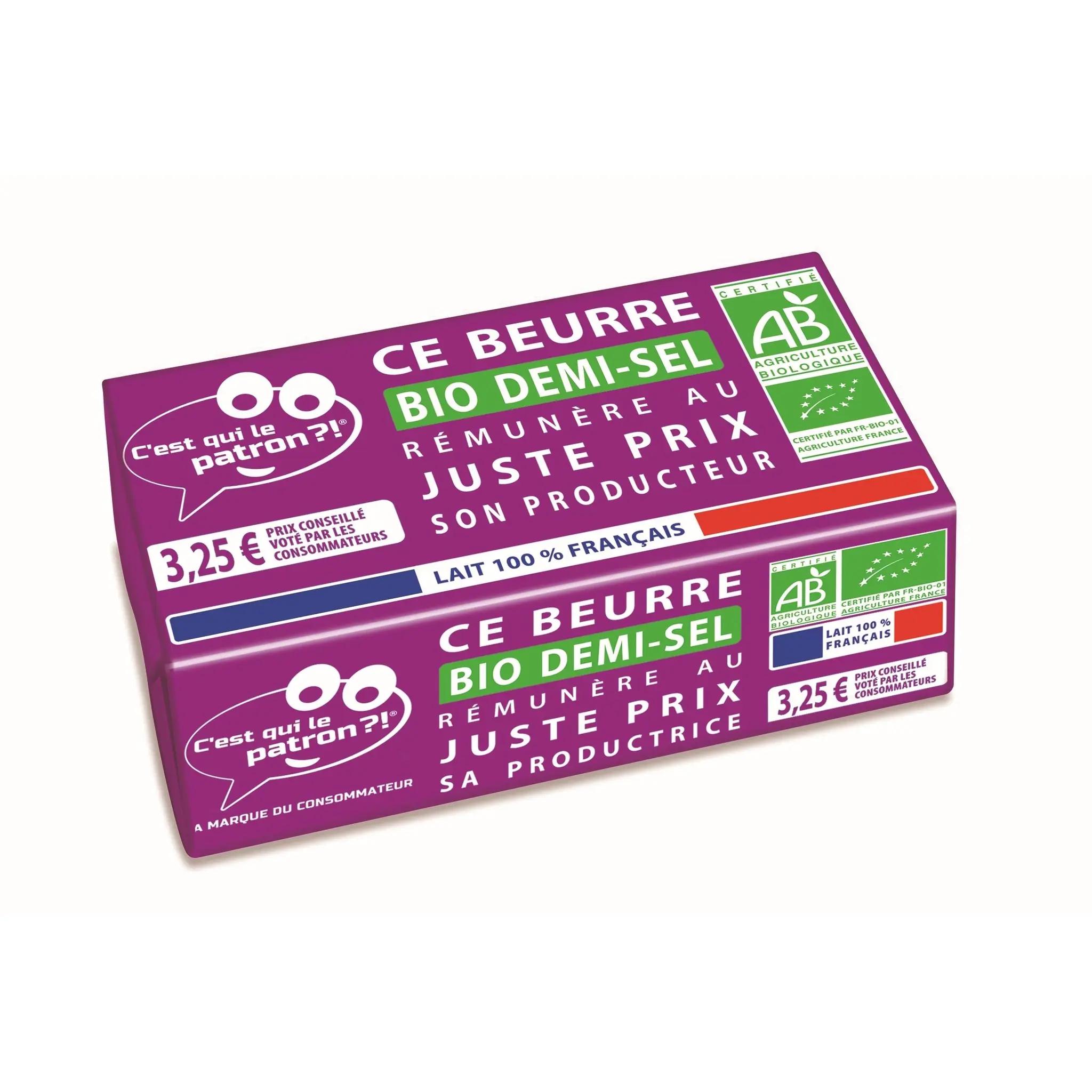 C'EST QUI LE PATRON ?! Beurre demi sel 80%MG bio