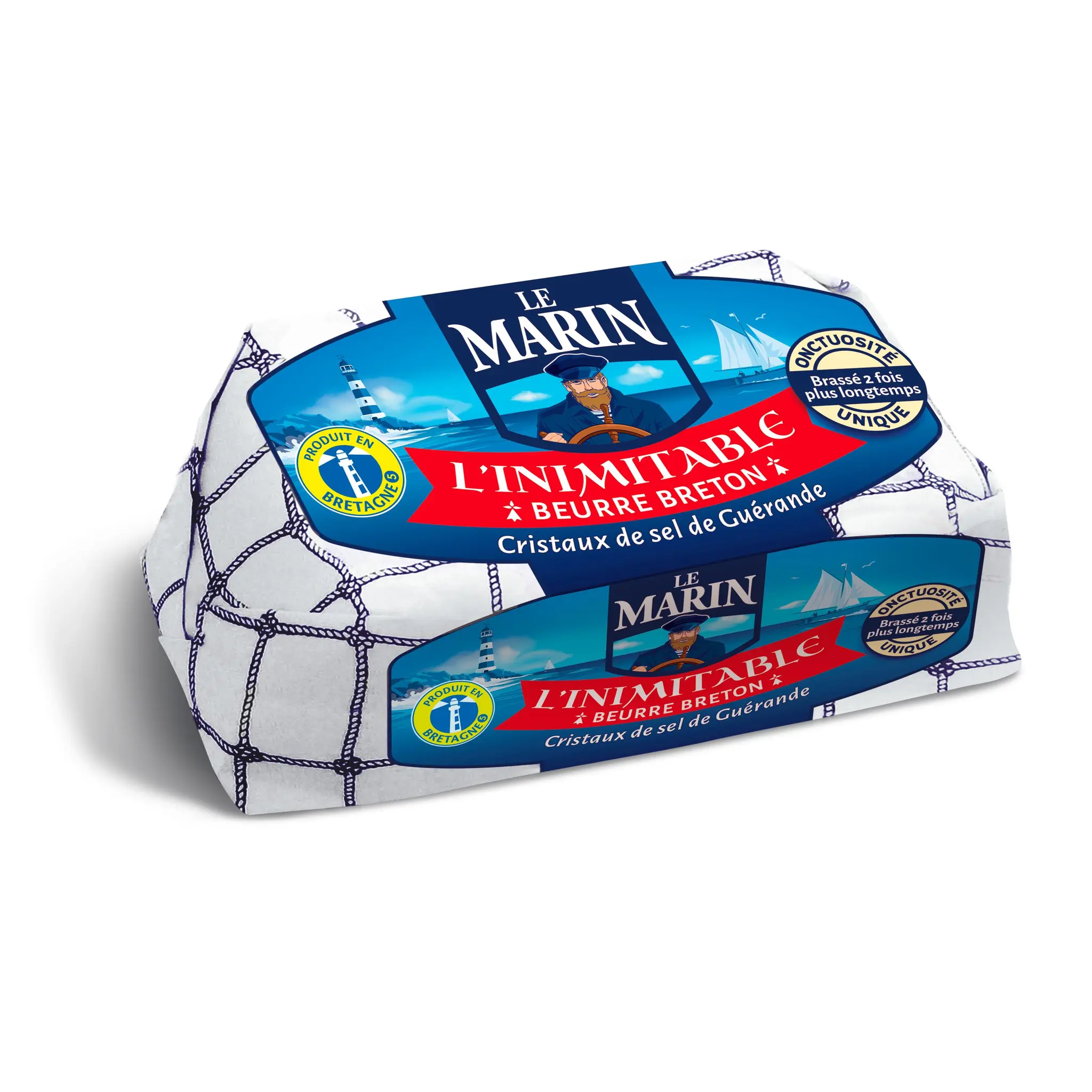LE MARIN Beurre breton aux cristaux de sel de Guérande 80%MG