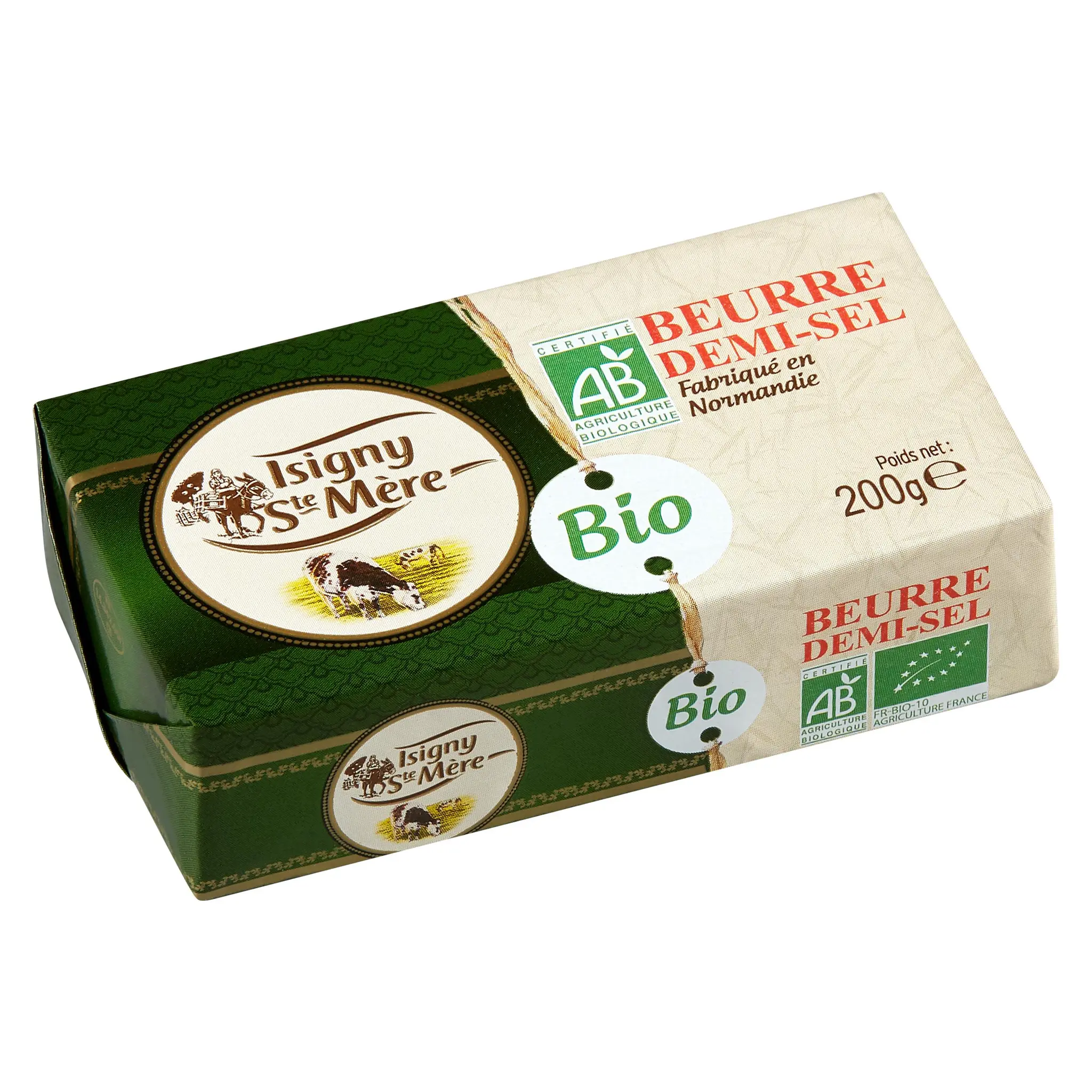 ISIGNY STE MERE Beurre demi-sel 80%MG bio