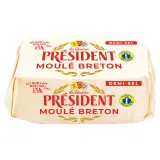PRESIDENT Beurre demi-sel moulé gourmand et onctueux 80%MG