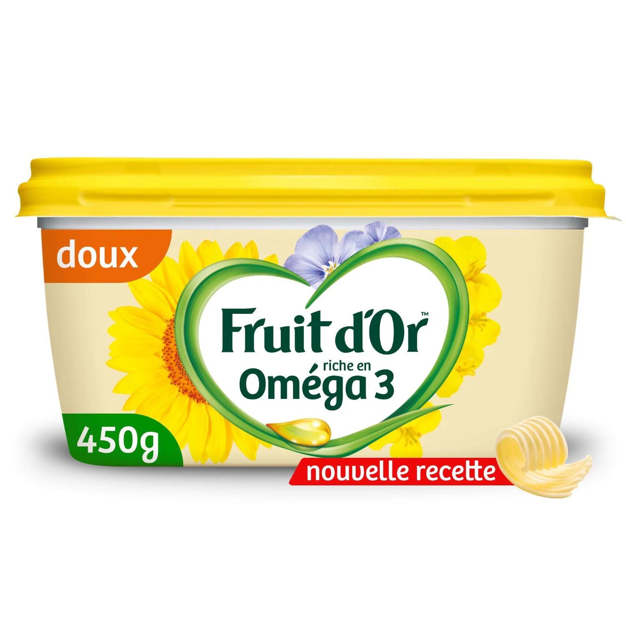 FRUIT D'OR Margarine doux oméga 3 sans huile de palme