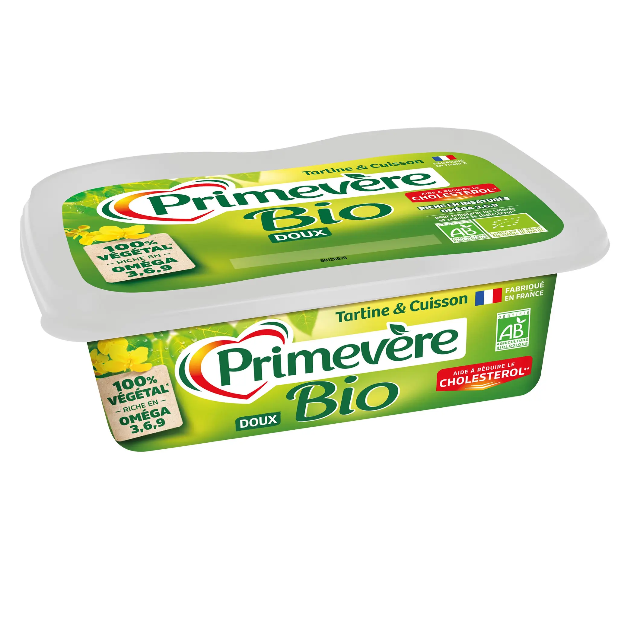 PRIMEVERE Margarine doux pour tartine et cuisson bio