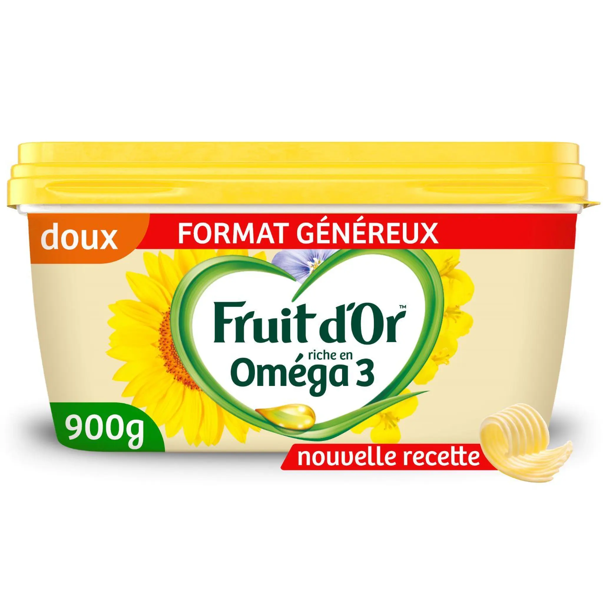 FRUIT D'OR Margarine doux oméga 3 sans huile de palme