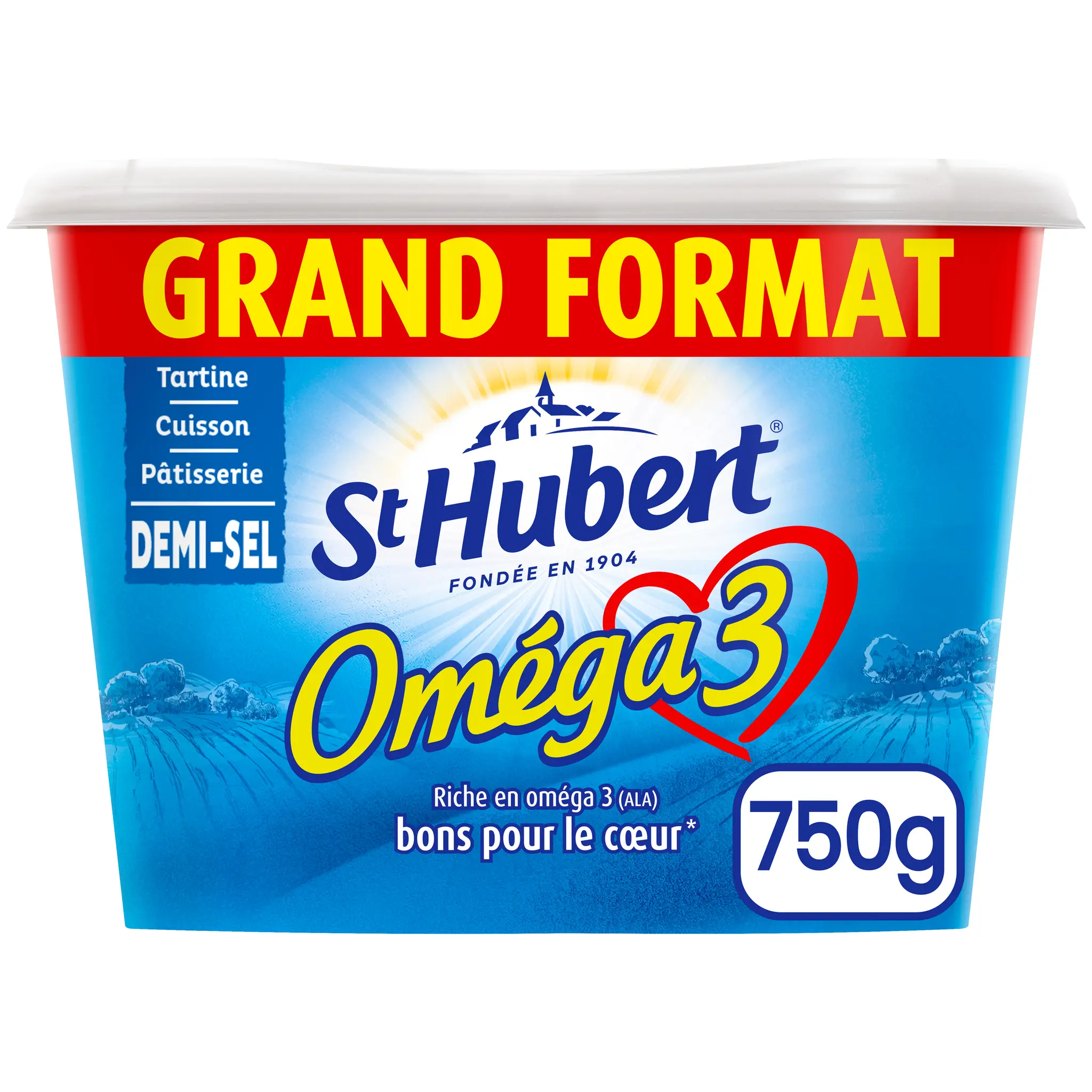 ST HUBERT Margarine oméga 3 matière grasse demi-sel tartine et cuisson
