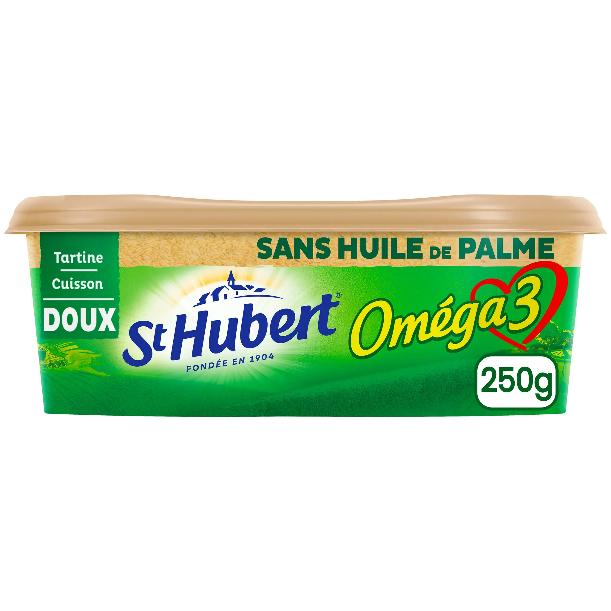 ST HUBERT Margarine oméga 3 doux tartine et cuisson sans huile de palme